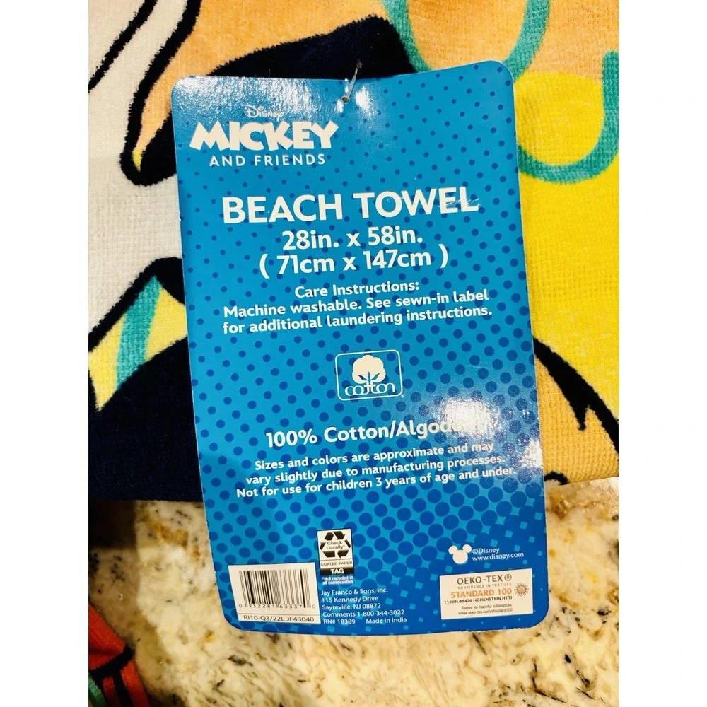 New‎ Mickey & Friends Minnie Beach Towel Set Of 4